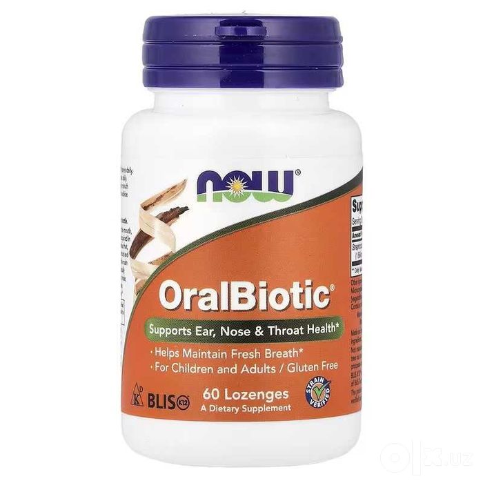 NOW Foods OralBiotic 60 пастилок