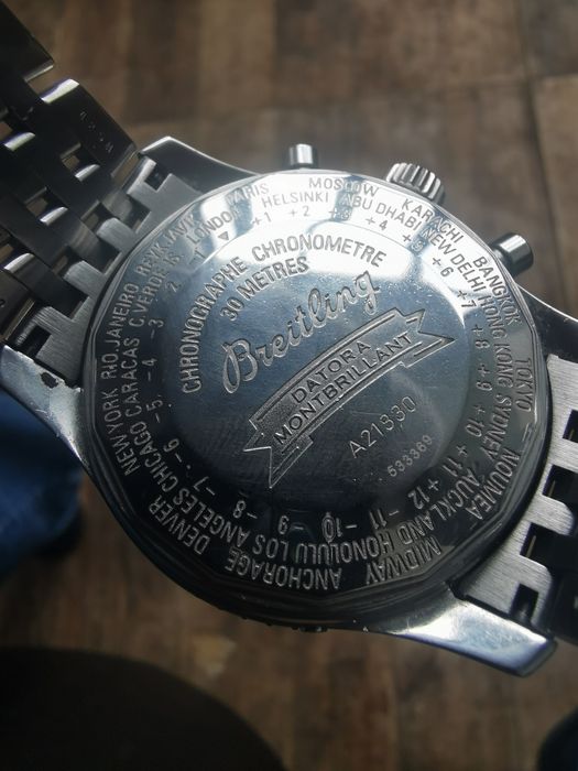Breitling Montbrillant Datora A21330 – Triplu Calendar, brățară originală completă