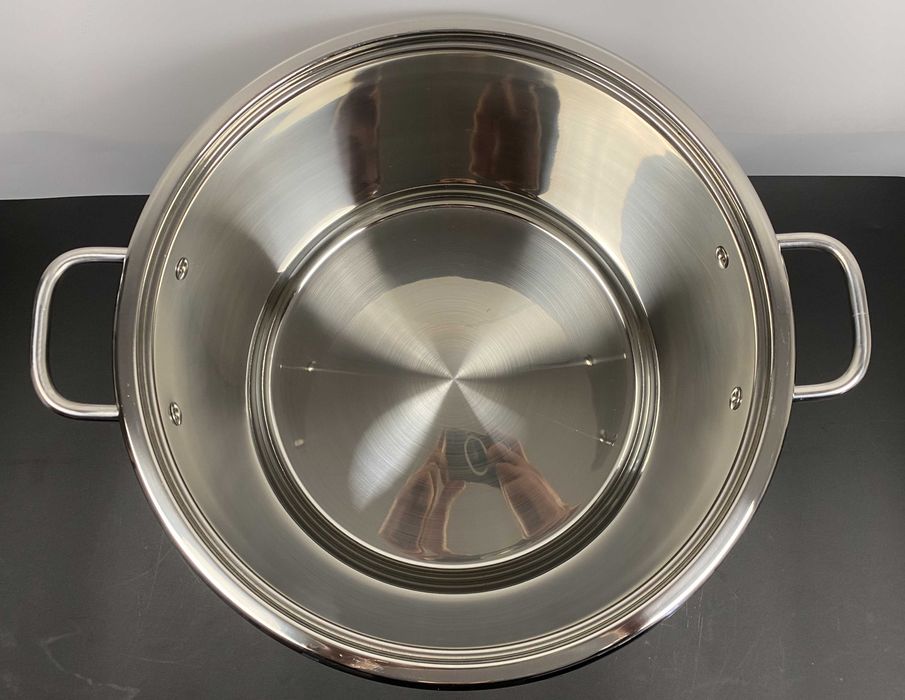 Oala inox 22 litri cu capac pentru gatit volum mare