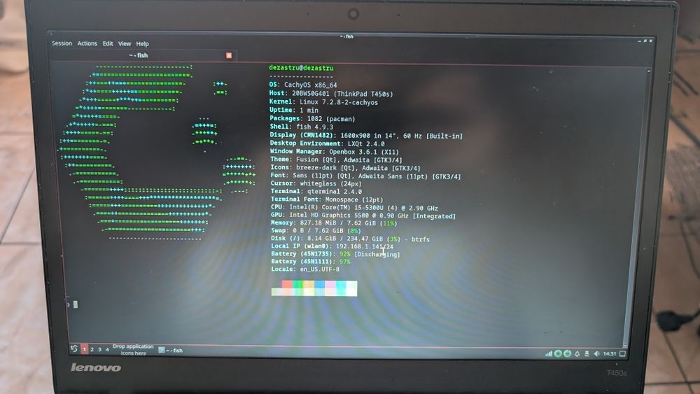 Laptop Lenovo Thinkpad t450s I5-5300U 2.9ghz 8GB RAM