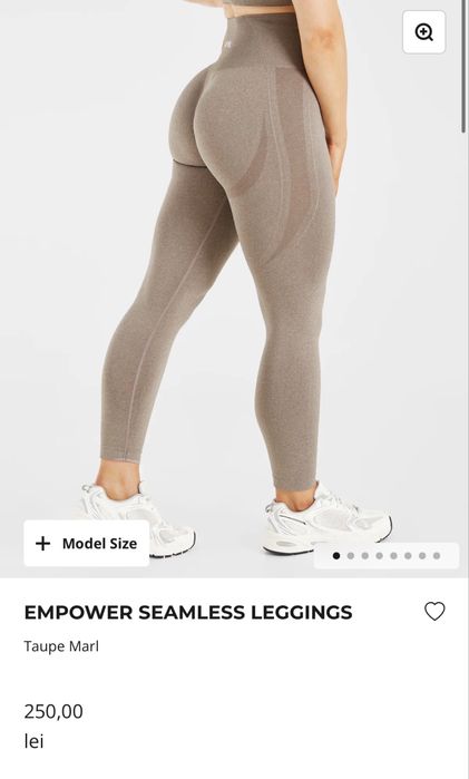 Nou! Colanti AYBL Empower Seamless Leggings - Taupe Marl - Size S