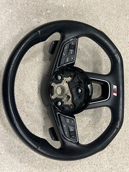 Vand Volan Audi Tesit S-line cu Padele+Airbag A4/S4 A5/S5 B9 Q5/SQ5
