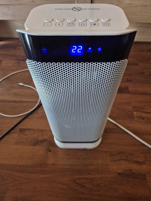 Aeroterma digitala ceramica cu telecomanda, Ambiano, noua, max 2000W