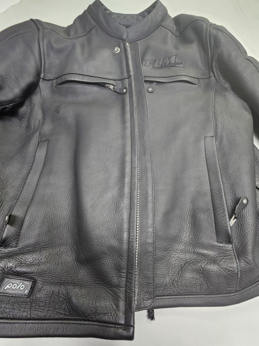 Costum moto din piele FLM 58-60 XXL