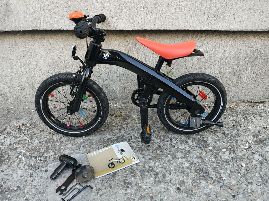 Bicicletă copii BMW Kidsbike 14 Zoll  2 in 1 negru