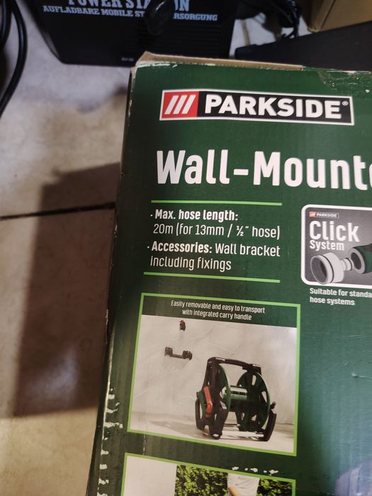 Parkside® Макара за маркуч за стенен монтаж
