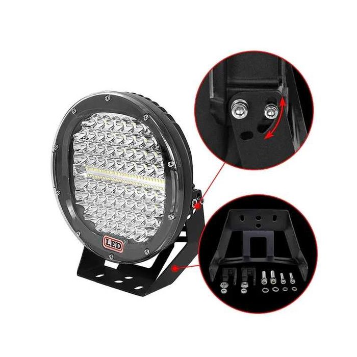 Мощен халоген 384W LED ФАР 9″ за джипове камиони 9-30V