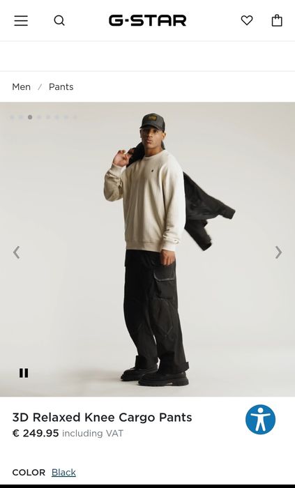 Лимитиран панталон G-Star Raw 3D Relaxed W33 W34 W36 W38 нов мъжки