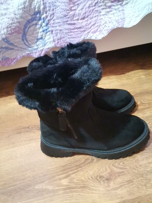 Ботуши топли велурени