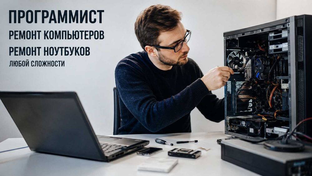 Программист Ремонт компьютеров, Ремонт ноутбуков любой сложности