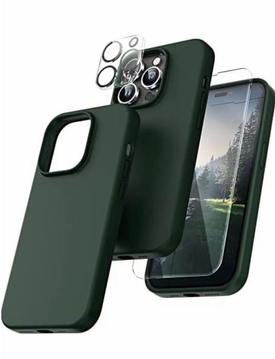 Husa Soft TPU Inside Piele + Folie Sticla Iphone 14/15/16/PRO/MAX/PLUS