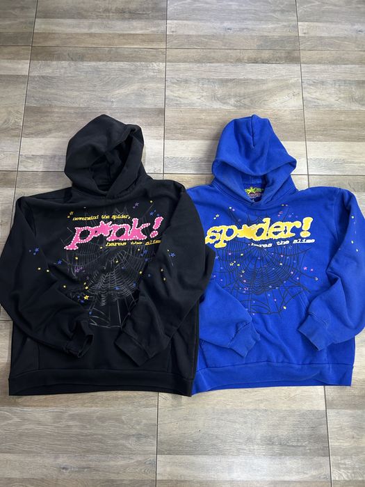 hanorac sp5der negru/albastru