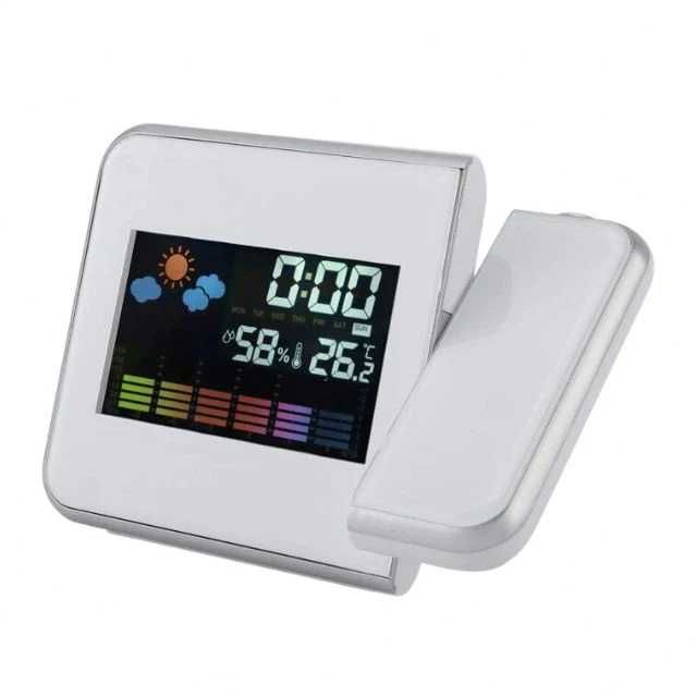 Statie meteo digitala cu ceas, calendar, proiector laser, display
