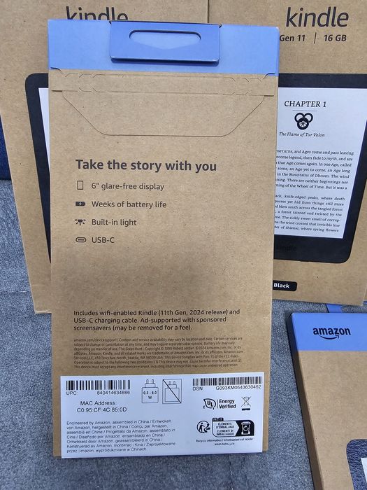 Электронная книга (читалка) Kindle 11gen 2024, 16Gb, 6"