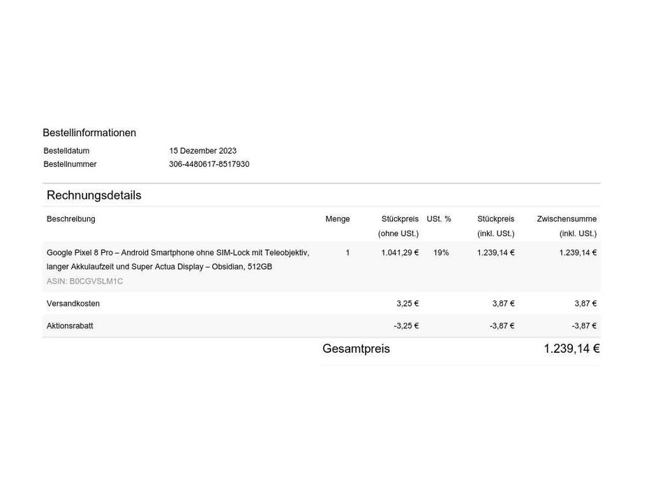 Google Pixel 8 Pro 512 GB