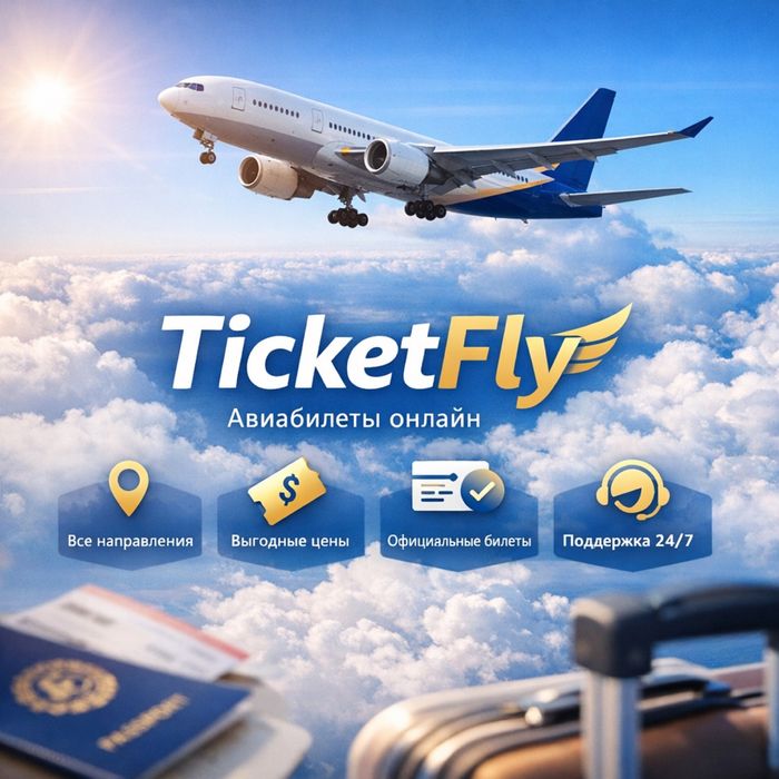 Авиабилеты + Онлайн / Быстро / Выгодно + с TicketFly