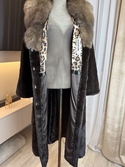 Норковая шуба с Соболем  blackglama
