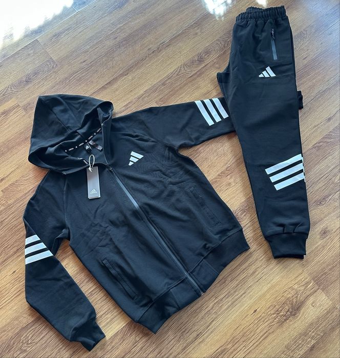 Мъжки,памучен,черен екип Adidas