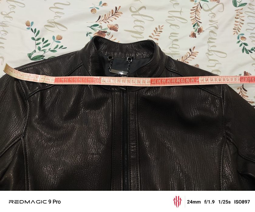 Мъжко кожено яке, размер 48