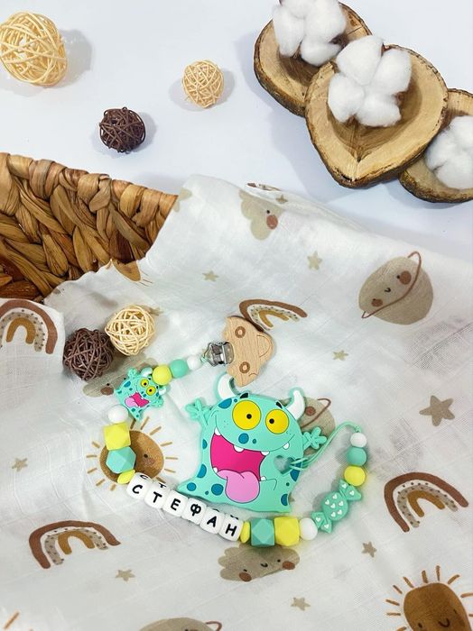 Клипс за биберон с/без гризалка