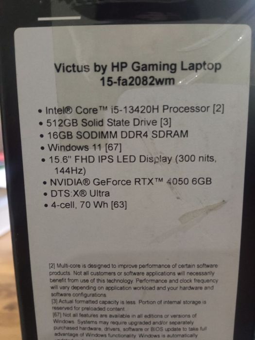 Ноутбук hp victus 16