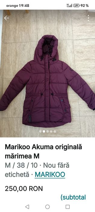 Geacă Marikoo Akuma originală, mărimea 38