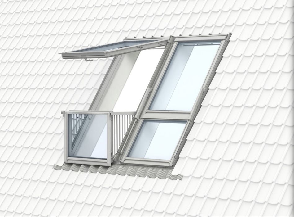 Velux Cabrio Fereastra Mansarda Balcon GDL SK19 114 cm x 252 cm 3066P2