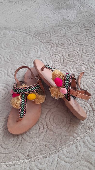 Равни кожени сандали Mabu by Maria BK - 38