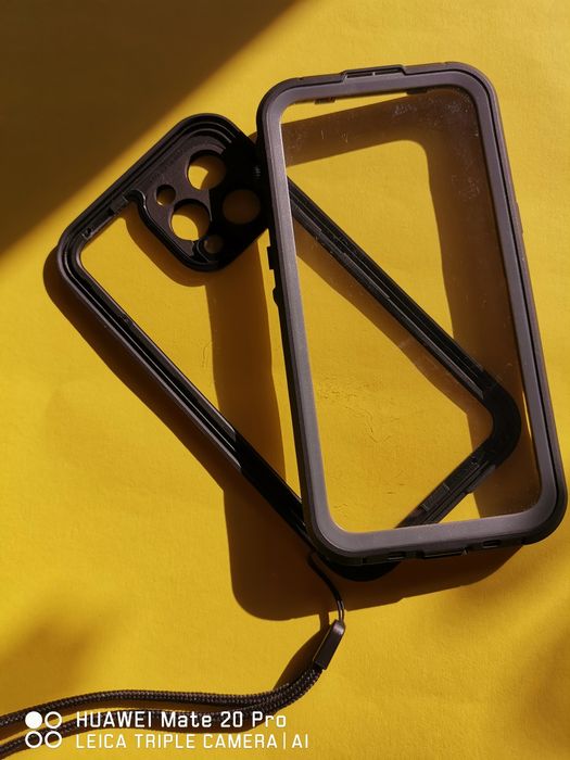 Водоустойчив калъф Body Glove Tidal за iPhone 13 Pro Max - черен/прозр