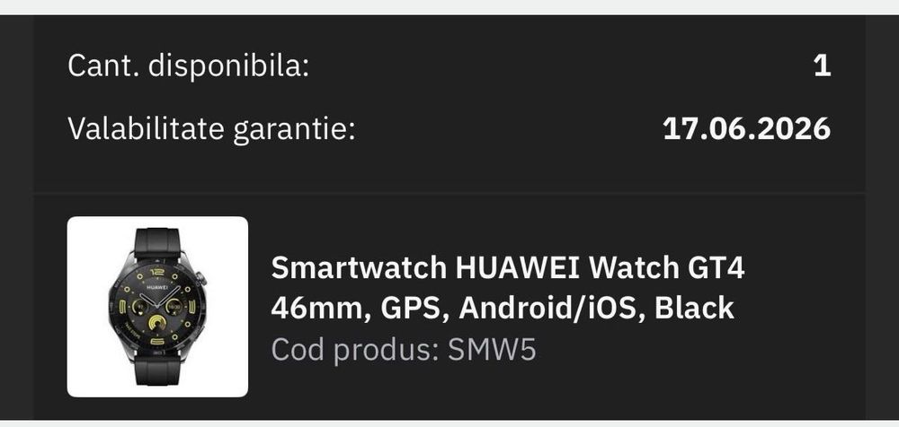 Huawei gt4 black