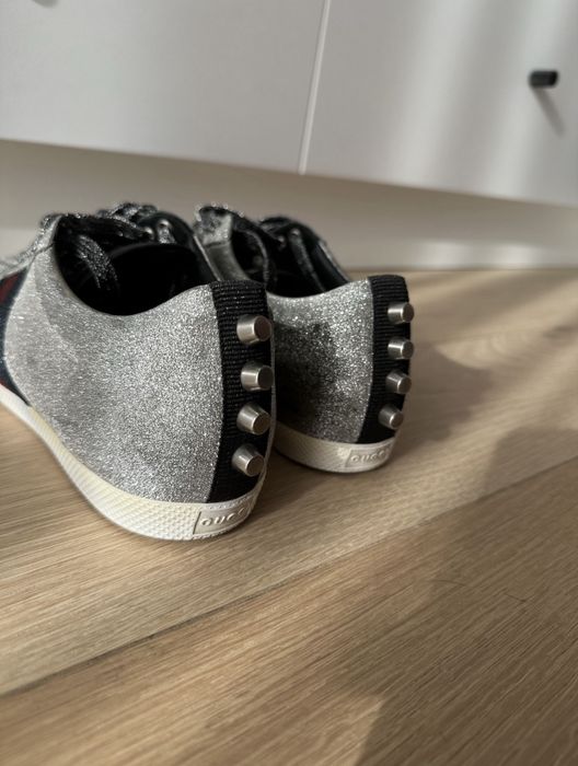 Adidasi GUCCI glitter stud originali