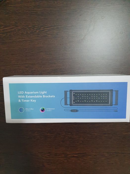 Led acvariu-Led aquarium Light with extendable brackets and timer key