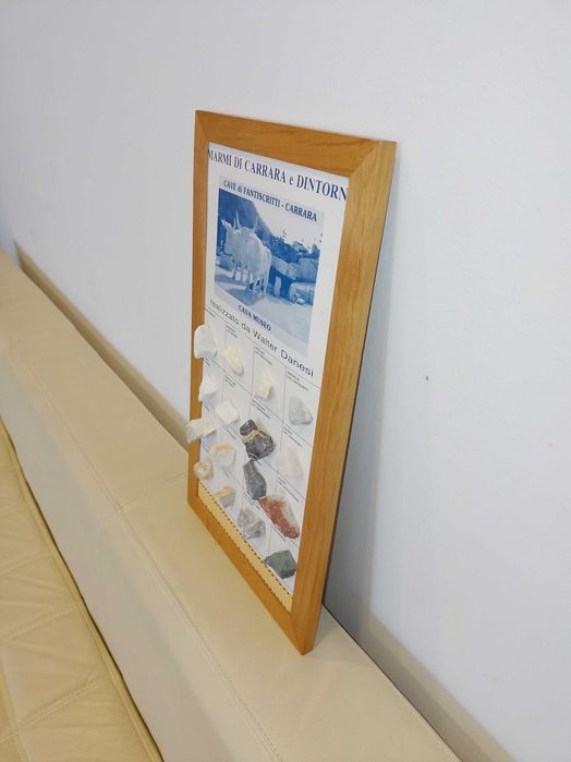 Mostre Marmura Carrara - Tablou rar - ideal CADOU COLECTIONARI