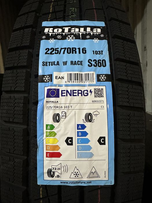 Нови Зимни Гуми ROTALLA SETULA W RACE S360 225/70R16 103T НОВ DOT