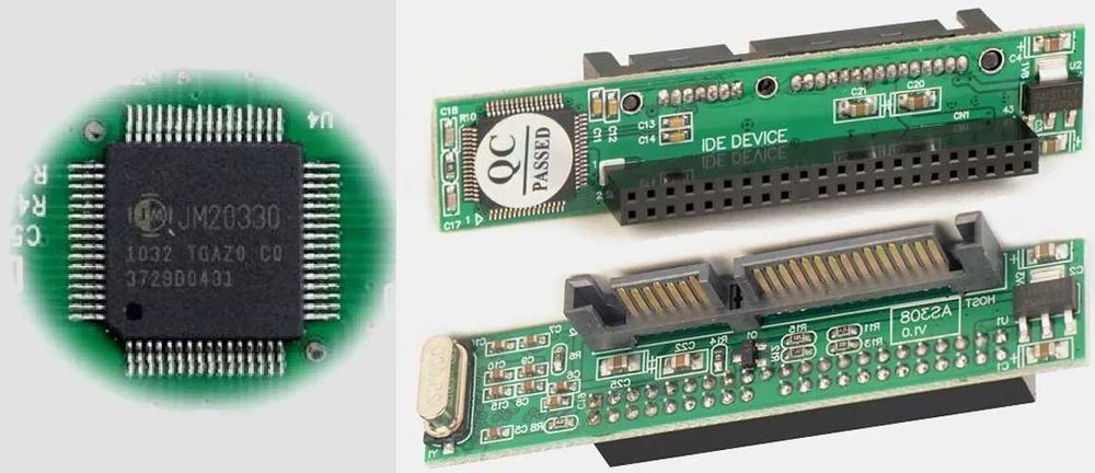 Кабель-адаптер HDD IDE/PATA 3,5" на SATA