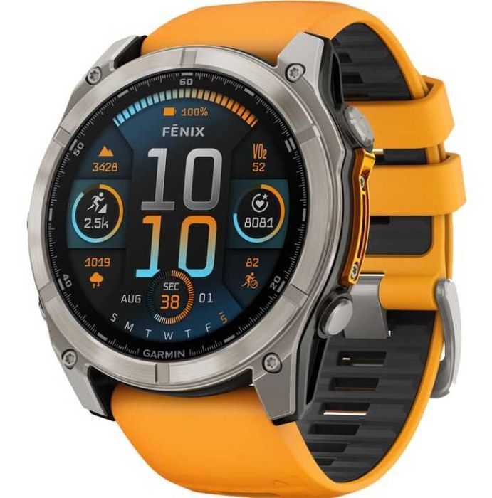 Garmin Fenix 8 display amoled sapphire, titan, 51 mm cu garantie