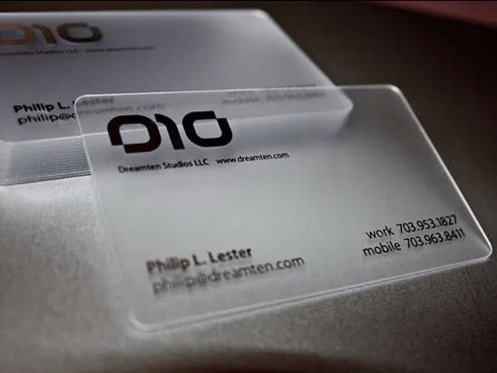 матовые визитки (пластик)