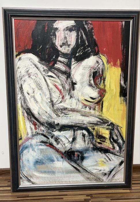 Tablou Pictura Abstracta Femeie-Deosebit-Nud-Detalii F Bune-Colectie-