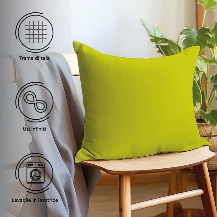 Декоративни калъфки за възглавници 2бр зелени 45 х 45см