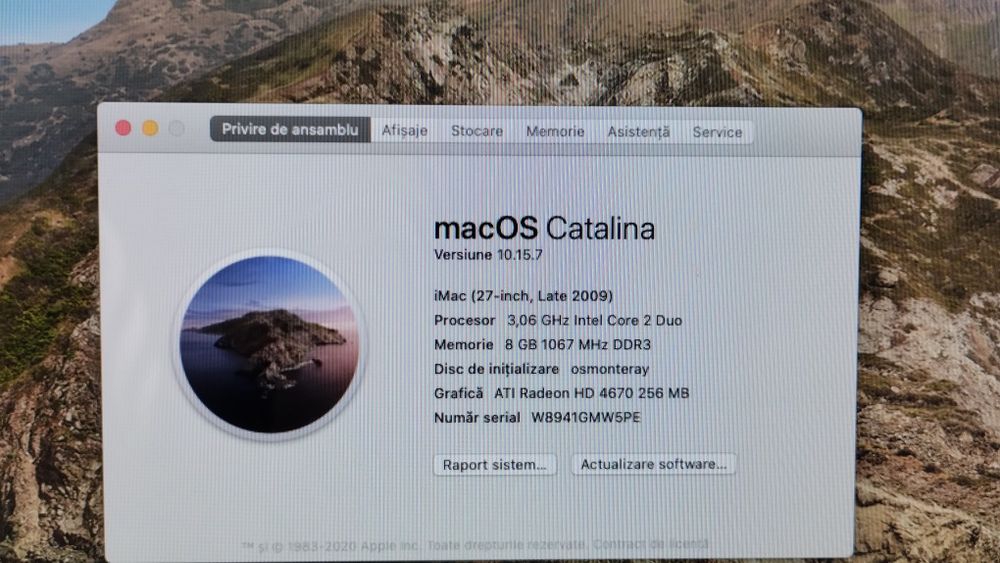 iMac 1312, 27"  Late 2009