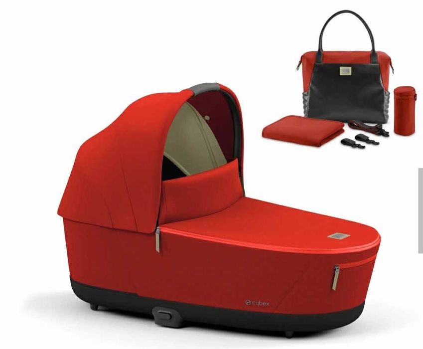 НОВ кош за новородено Cybex Priam 4 с чанта и дъждобран