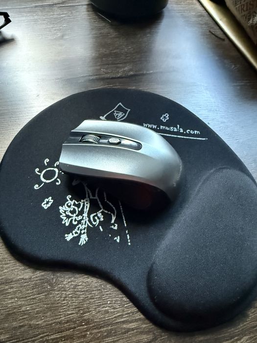 Безжична мишка Gembird MUSW-4B-04-BG, 1600 dpi, Черен/Сив