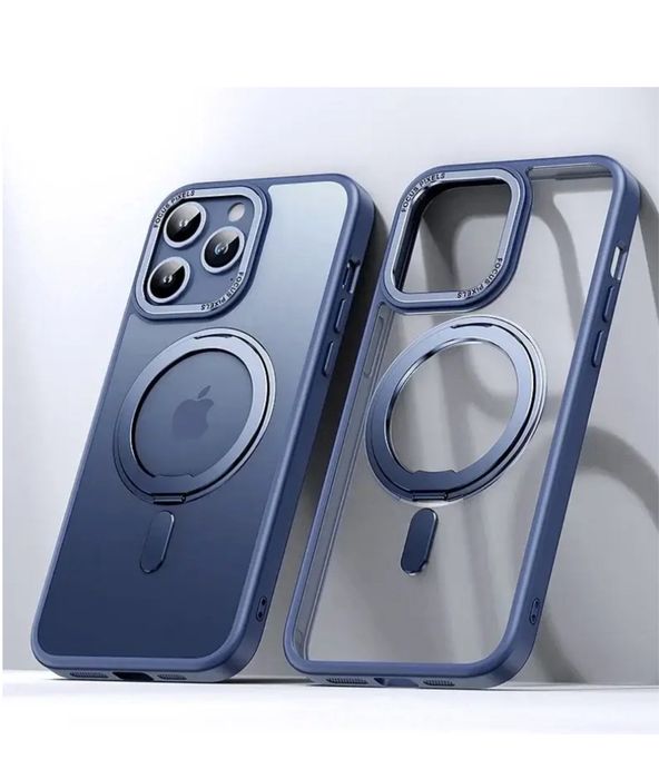 IPHONE 15/16/PRO/MAX/PLUS - Husa Magsafe Metalic Plate Pliabila