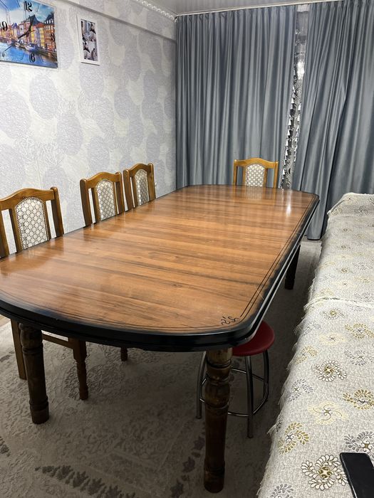 стол трансформер с стульями