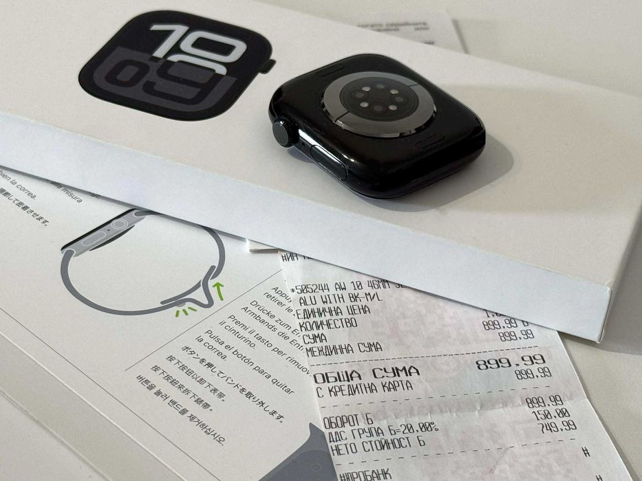 Бартер! Гаранция! Apple Watch 10 46mm Jet Black (Черен)