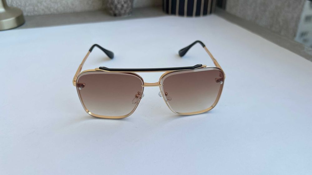 Ochelari de soare Dita Mach Six - Rama aurie Lentile maro degrade