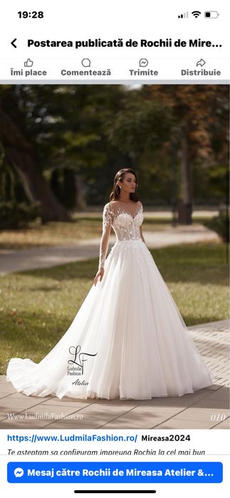 Rochie mireasa ca noua