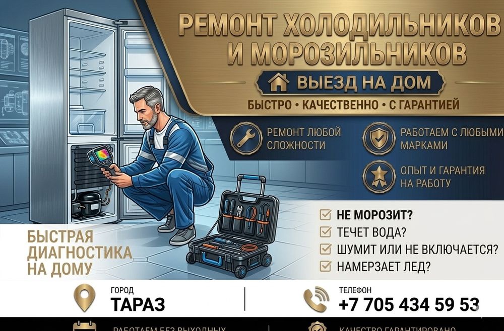 Ремонт холодильников Тараз