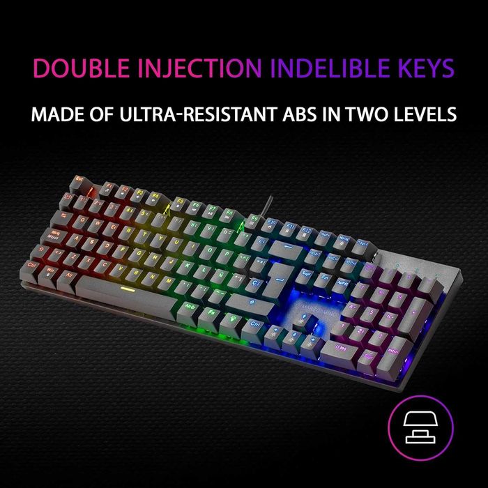 tastatura mecanica Mars Gaming MK422, Brown Switch, RGB