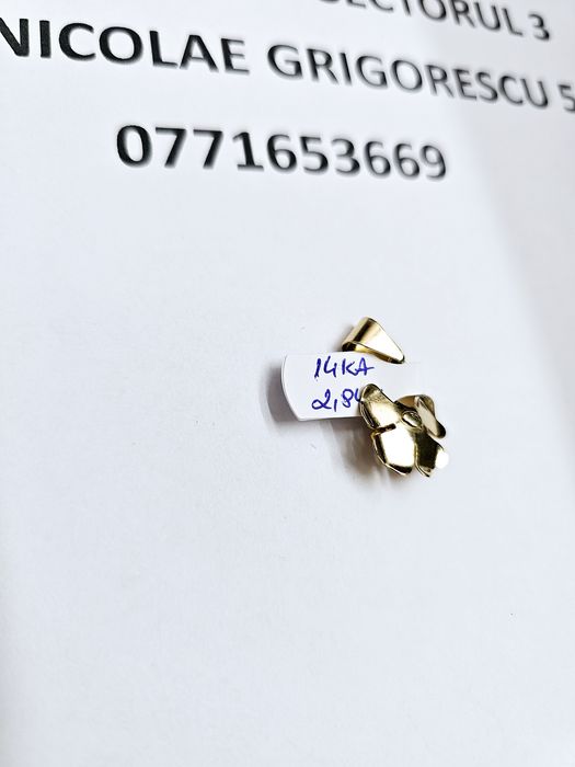 Vand pandantiv din aur 14 k 2.84 g cod 404